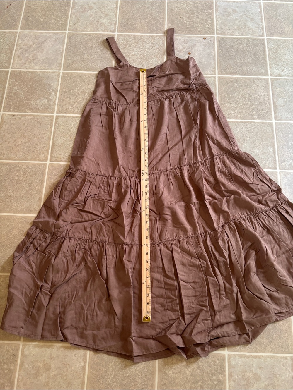 Chic Tan Maxi Dress for Women - Picture 13 of 14